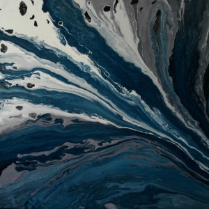 ASH tecnica mista su tela 100x100