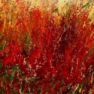 AUTUMN SYMPHONY smalto su tela 80x80