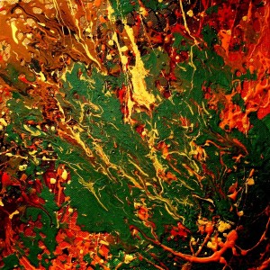 AUTUNNO tecnica mista su tela 25x25