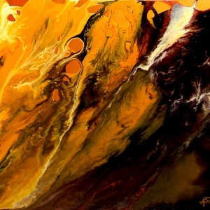 BIRTH tecnica mista su tela 40x50