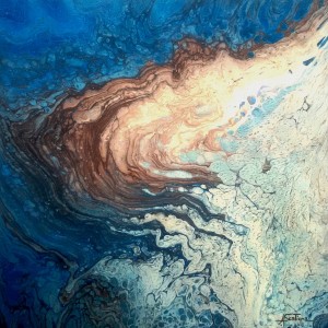 BY THE SEA  smalto su tela 40x40