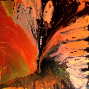 BLOOM smalto su tela 100x100