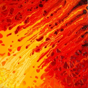 LIGHT MY FIRE tecnica mista su tela 40x40