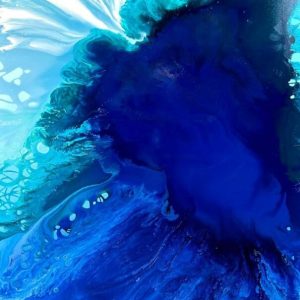 PAESAGGIO COSMICO tecnica mista su tela 150x100