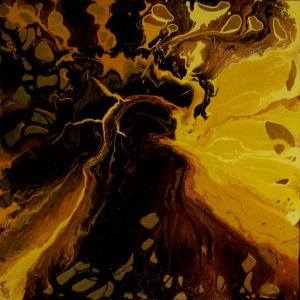 RAGGIO DI SOLE tecnica mista su tela 80x80