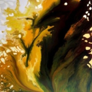 WILD NATURE tecnica mista su tela 100x100