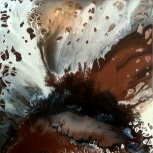 MY ISLAND tecnica mista su tela 100x100