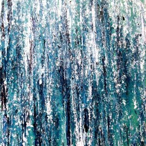 ICY WATER smalto su tela 100x70