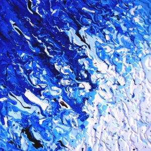 INVERNO smalto su tela 25x25 (II serie Quattro Stagioni)