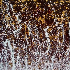 BROWN smalto su tela 80x80