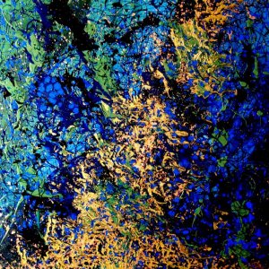 LAPISLAZZULI smalto su tela 80x80