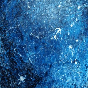 BLUE smalto su tela 80x80