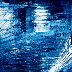 BLU smalto su tela 24x30