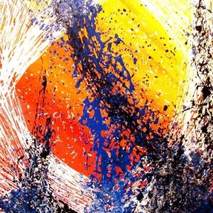 COLORS ON CANVAS smalto su tela 100x70