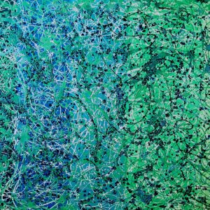 OCEAN smalto su tela 80x120