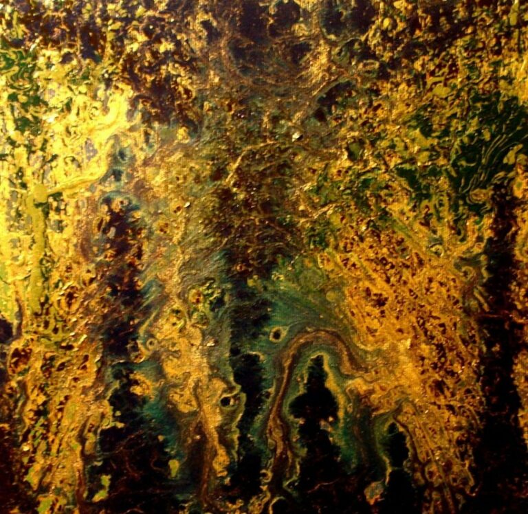 GOLD smalto su tela 30x30