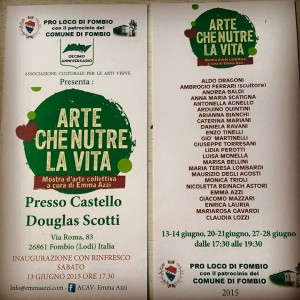 Brochure ARTE CHE NUTRE LA VITA, 13 Giugno 2015 Castello Douglas Scotti, Fombio (Lo)