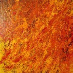 ORANGE smalto su tela 80x80