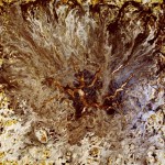 CRACK smalto su tela 50x50