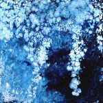 GRAPPOLI DI CIELO smalto su tela 50x50