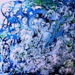 SPLASH smalto su tela 50x50