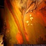 Particolare di Renaissance 100x100 tecnica mista su tela