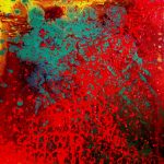 CORAL smalto su tela 50x50