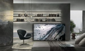 Contemporary living room wall unit